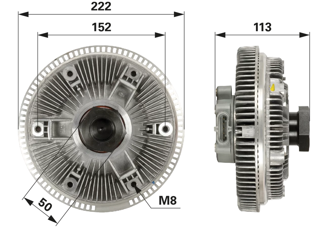 Mahle Lüfterkupplung anstelle von CNH 87383689 Mahle