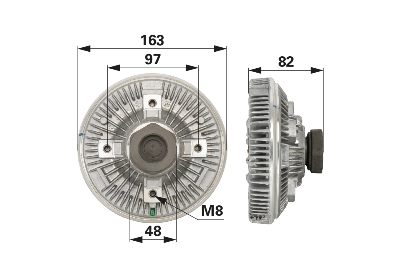 BorgWarner Lüfterkupplung anstelle von Fendt G260200040100 BorgWarner