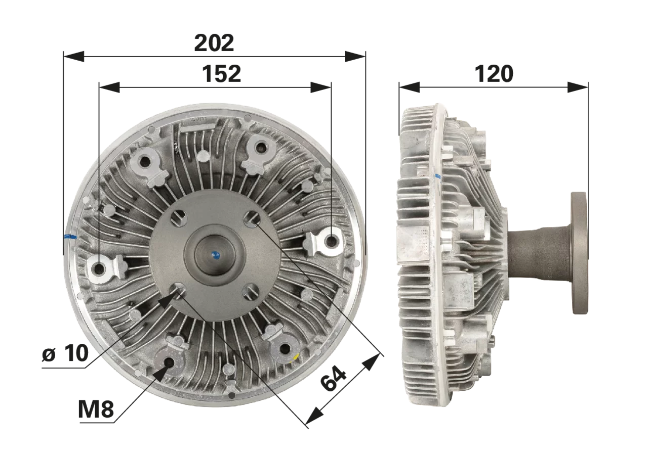 BorgWarner Lüfterkupplung anstelle von John Deere AL213600 BorgWarner