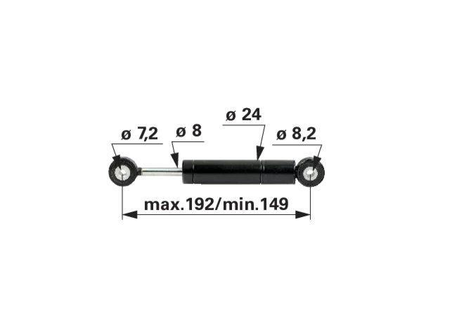 Stabilus Stoßdämpfer zu Keilrippenspanner anstelle von Lindner 5201001045 Stabilus