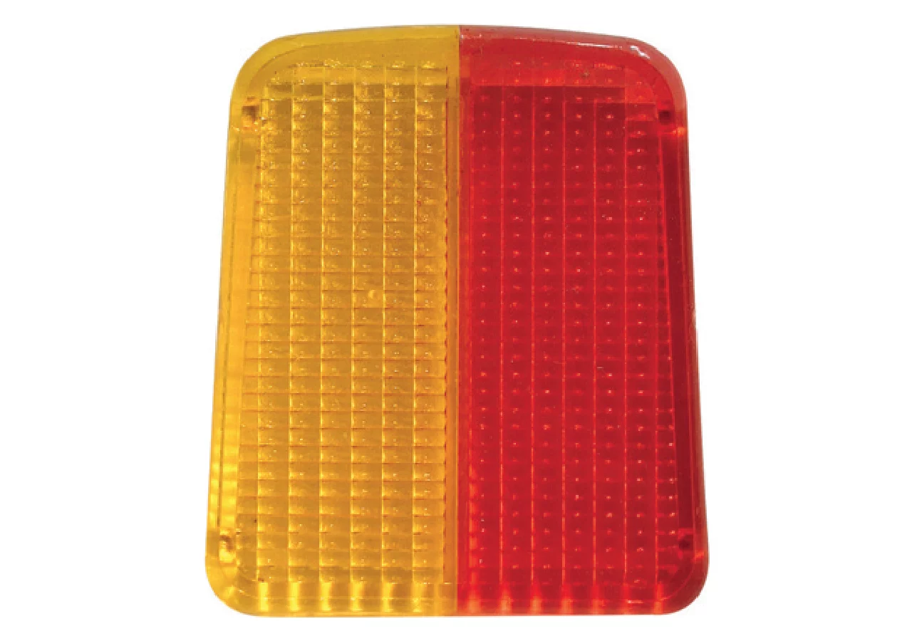 Lichtscheibe links, Gelb / Rot – passend für 93730703 zu Steyr GartenShop24 - Hochwertige Gartengeräte
