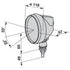 Cobo Arbeitsscheinwerfer rund, mit Schalter, d = 118 mm – H3rundmit Schalter