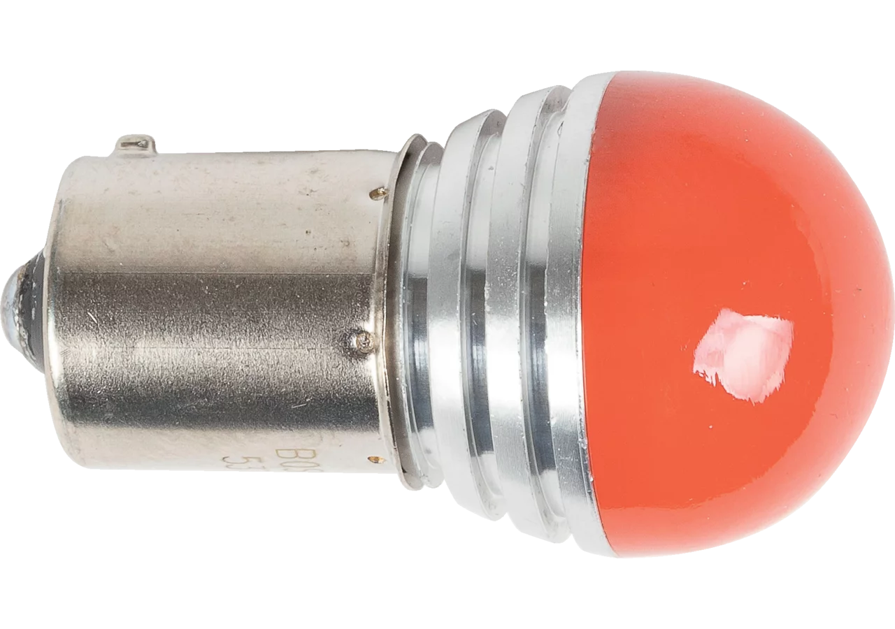 LED Kugellampe 12 V, 4,5 W, BAU15S, 9 x SMD 2835, orange MATT, 2 Stück GartenShop24 - Hochwertige Gartengeräte