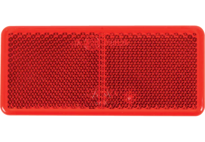 Rückstrahler rot, selbstklebend, 90 x 40 mm Sanube