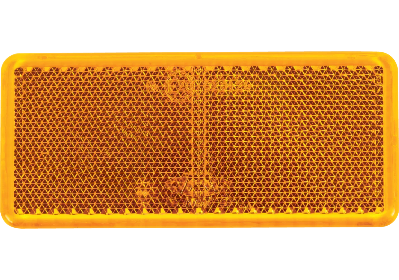 Rückstrahler gelb, selbstklebend, 90 x 40 mm Sanube