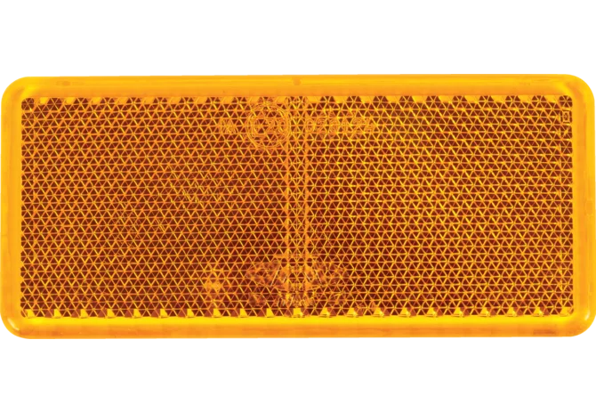 Rückstrahler gelb, selbstklebend, 90 x 40 mm Sanube