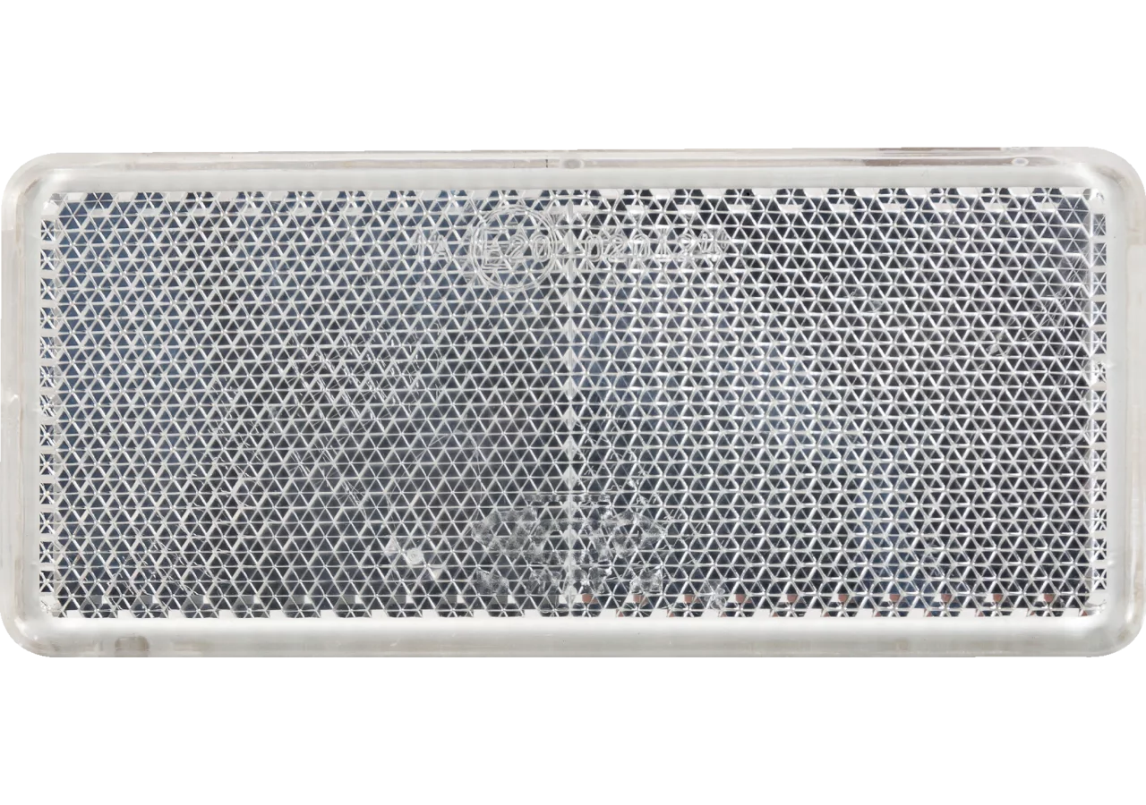 Rückstrahler weiß, selbstklebend, 90 x 40 mm Sanube