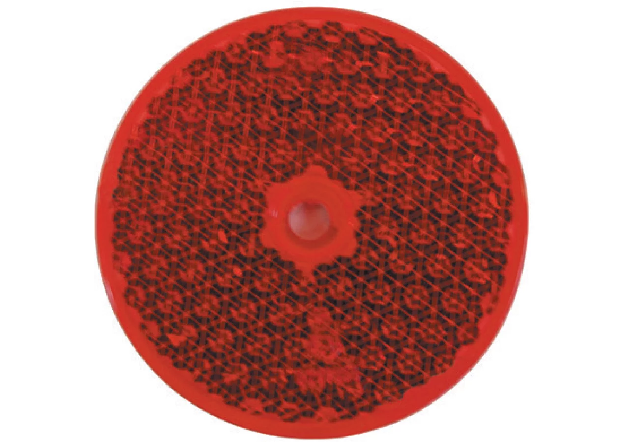 Rückstrahler rot, d = 60 mm Aspöck