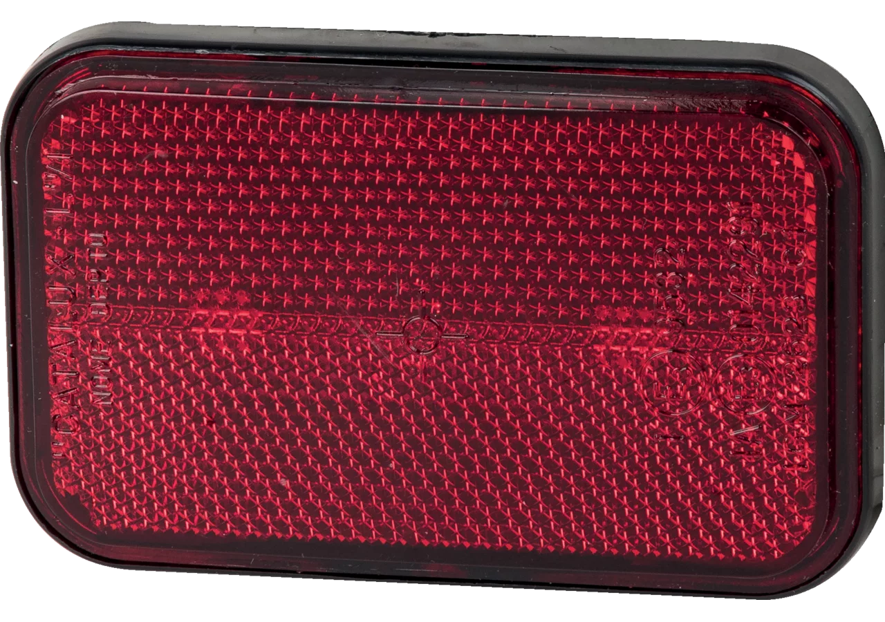 Rückstrahler rot, mit Schraube M5, 98 x 62 mm GartenShop24 - Hochwertige Gartengeräte