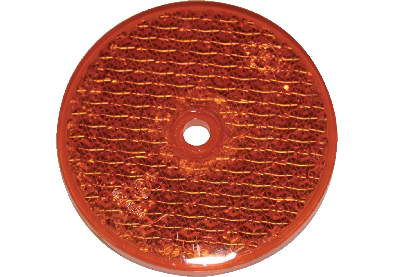 Rückstrahler gelb, d = 60 mm Aspöck