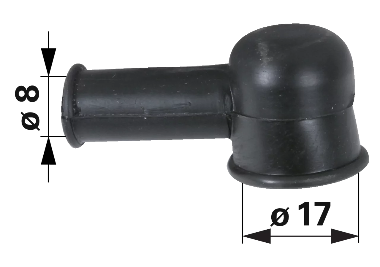 Gummikappe universal, d = 8 / 17 mm GartenShop24 - Hochwertige Gartengeräte