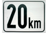 Beschränkungsfolie eckig 20 km/h GartenShop24