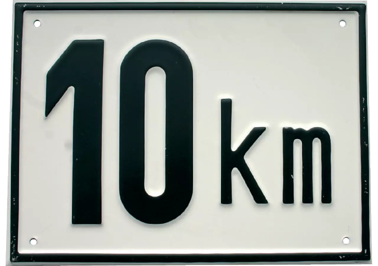 Beschränkungstafel eckig 10 km/h GartenShop24