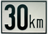 Beschränkungstafel eckig 30 km/h GartenShop24