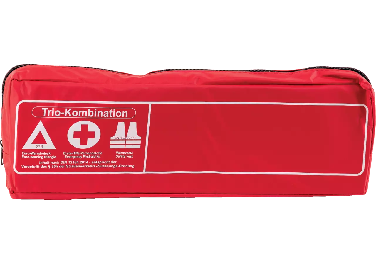 Kombitasche mit Euro Warndreieck 27R,Verbandstoffe und Warnweste, DIN13164 GartenShop24