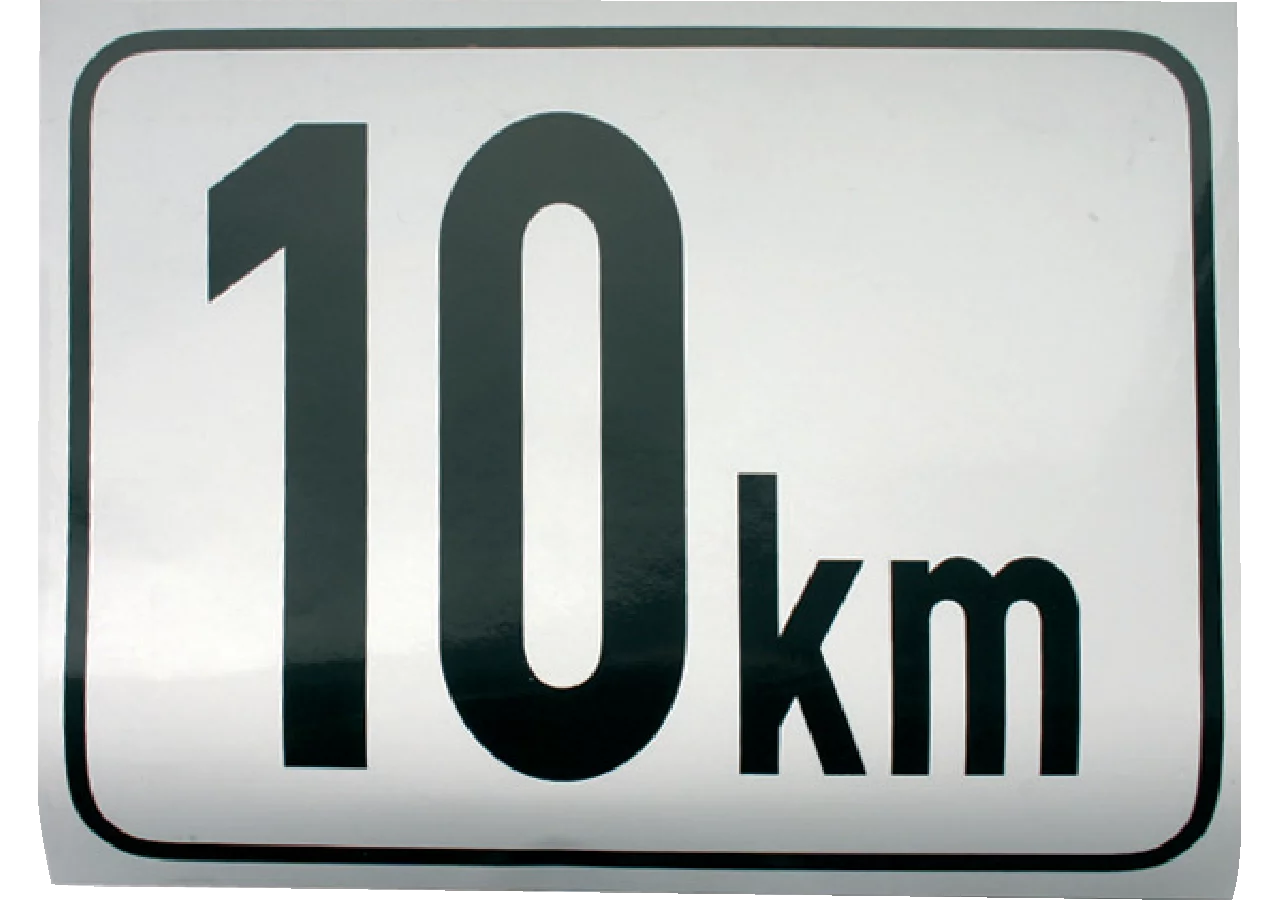 Beschränkungsfolie eckig 10 km/h GartenShop24