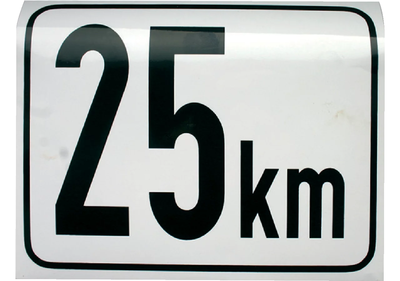 Beschränkungsfolie eckig 25 km/h GartenShop24