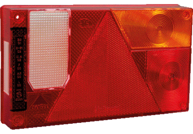 Lichtscheibe rechts Multipoint I mit Rückfahrscheinwerfer Aspöck