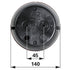 LED Rückleuchte Blink- Brems- Schlussleuchte, rot / gelb, d = 140 mm