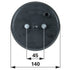 LED Rückleuchte Blink- Brems- Schlussleuchte, klar, d = 140 mm