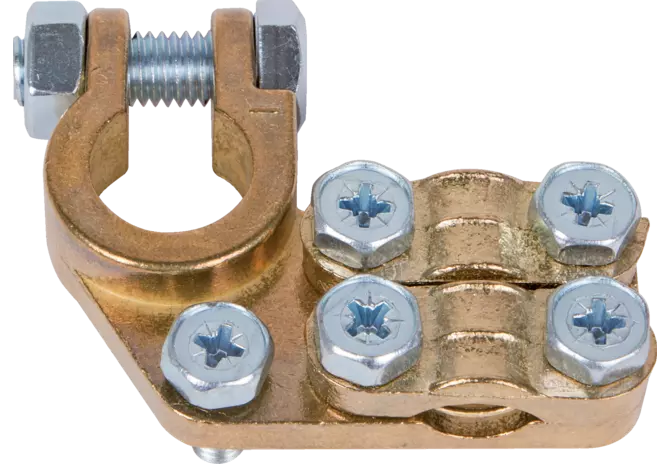 Batterieklemme Minus Anschluss doppelt seitlich bis 70 mm² GartenShop24 - Hochwertige Gartengeräte