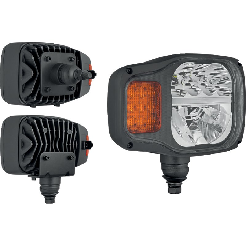WESEM LED Hauptscheinwerfer rechts, mit Blinker, Halterung hinten oder unten