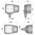 WESEM LED Hauptscheinwerfer links, mit Blinker, Halterung hinten oder unten