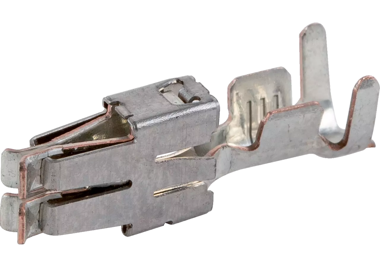Flachsteckhülse 6,3 mm, unisoliert, mit Rastnase, 50 Stück GartenShop24 - Hochwertige Gartengeräte
