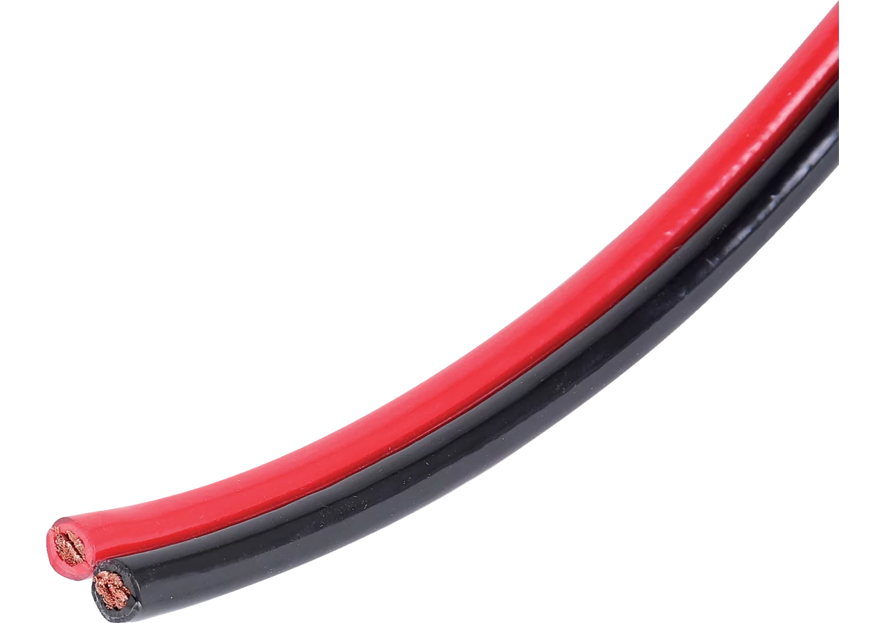 Doppelkabel 16 mm², Schwarz / Rot, Meterware GartenShop24 - Hochwertige Gartengeräte