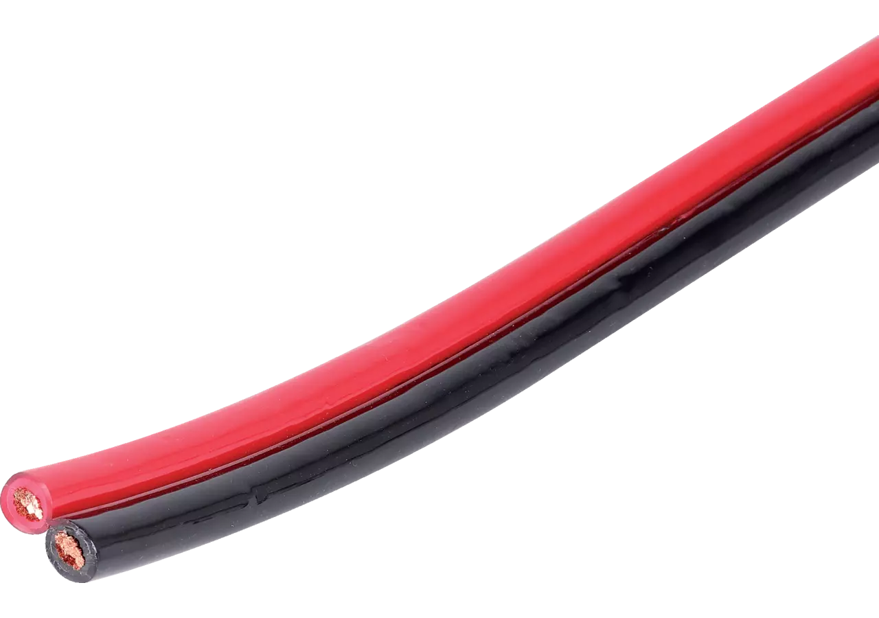 Doppelkabel 25 mm², Schwarz / Rot, Meterware GartenShop24 - Hochwertige Gartengeräte