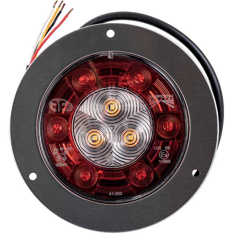 Fabrilcar LED Heckleuchte d = 140 x 22 mm 41-2000-001 – Blinklicht Rücklicht Bremslicht 0