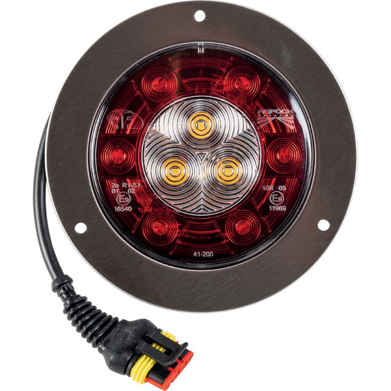 Fabrilcar LED Heckleuchte d = 140 mm, t = 22 mm 41-2000-011 – Blinklicht R&uuml;cklicht Bremslicht 0