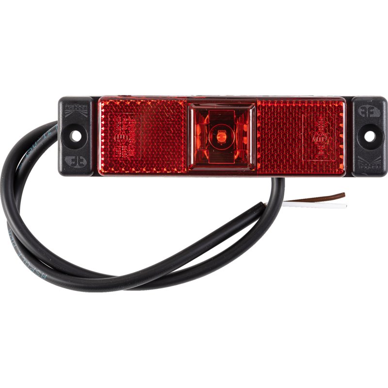 Fabrilcar LED Positionsleuchte rot, hinten, 130 x 32 x 14,5 mm 42-3474-201 – Positionslichtslicht hinten Rückstrahler rot 0