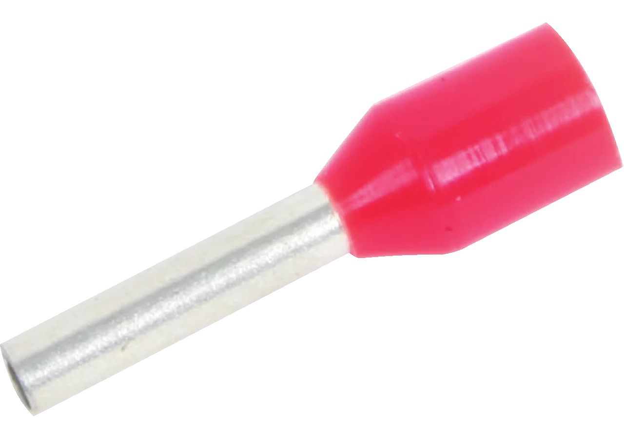 Aderendhülse mit Kragen, rot, 1,0 mm, 100 Stück GartenShop24 - Hochwertige Gartengeräte