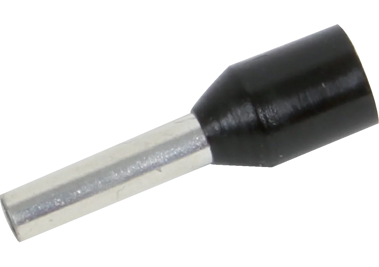Aderendhülse mit Kragen, schwarz, 1,5 mm, 100 Stück GartenShop24 - Hochwertige Gartengeräte