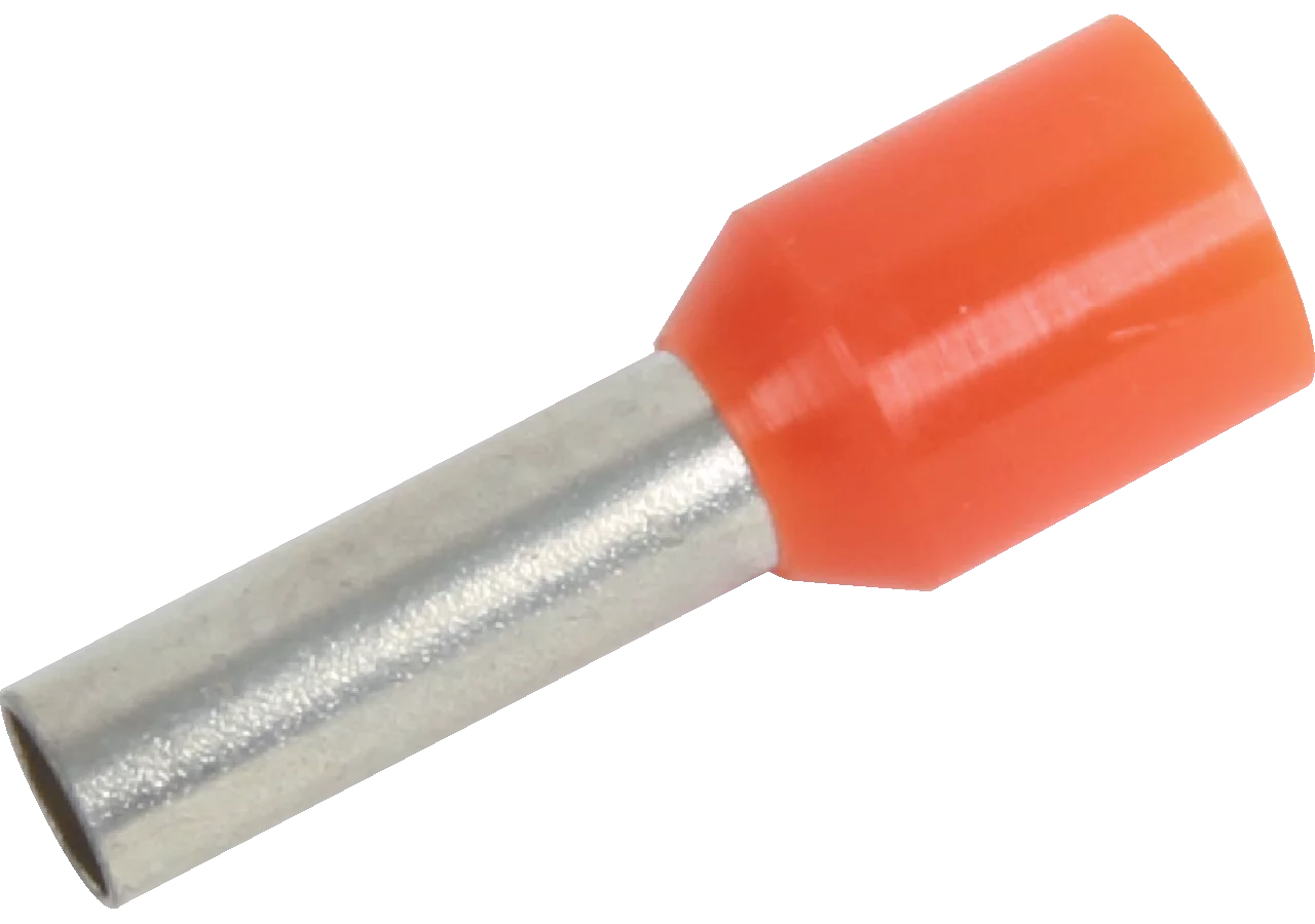 Aderendhülse mit Kragen, orange, 4,0 mm, 100 Stück GartenShop24 - Hochwertige Gartengeräte