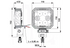 LED Arbeitsscheinwerfer 1500 lm, 110 x 110 mm Carbonlux CEA