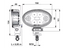 LED Arbeitsscheinwerfer 1600 lm Carbonlux CEA