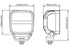 LED Arbeitsscheinwerfer 2000 lm, 110 x 137 mm Nordic Nordic Lights