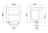 LED Arbeitsscheinwerfer 4200 lm, 108 x 137 mm Nordic Nordic Lights