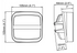 LED Arbeitsscheinwerfer 800 lm, 105 x 105 mm, Einbau Nordic Nordic Lights