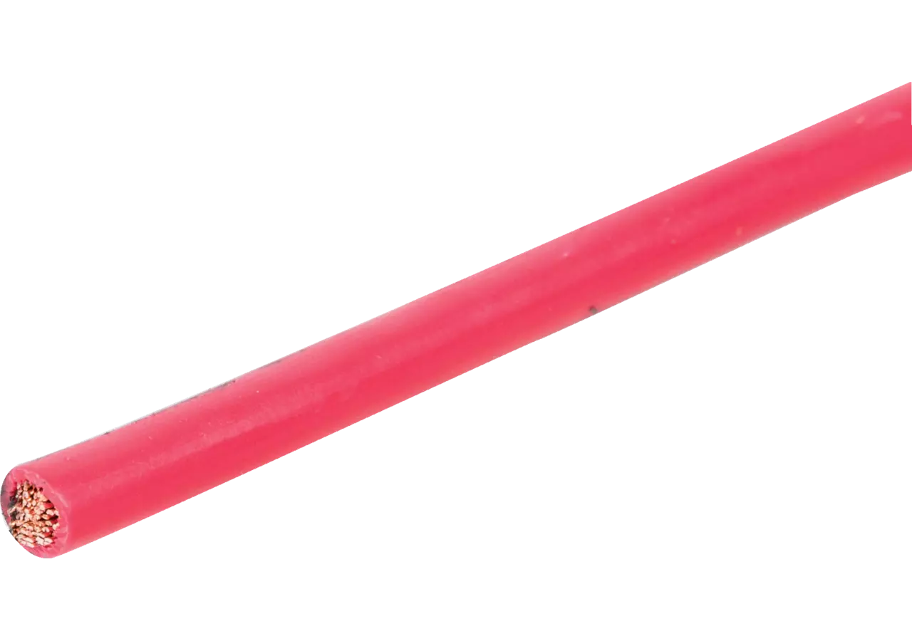 Litzendraht rot, 6 mm², 1-polig, 100 m GartenShop24 - Hochwertige Gartengeräte