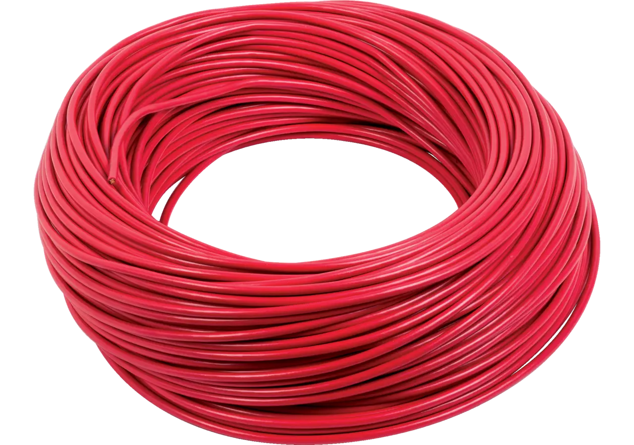 Litzendraht rot, 6 mm², 1-polig, 100 m GartenShop24 - Hochwertige Gartengeräte