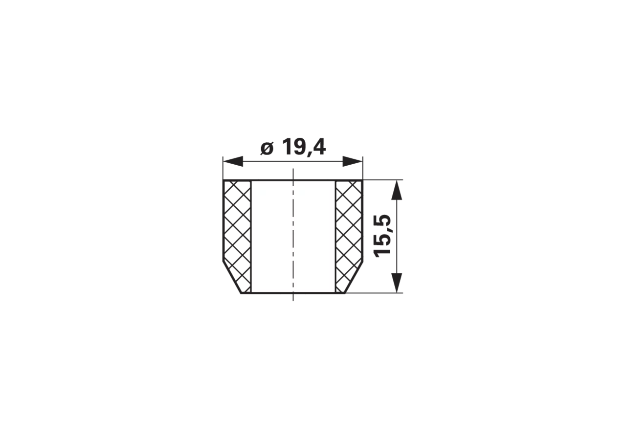 Dichtstopfen für Kupplungen und Stecker 6,3 - 8,3 mm, weich ISO 1724 - Typ N / ISO 3732 - Typ S – passend für Kupplungen und Stecker 6,3 - 8,3 mm, weich ISO 1724 - Typ N / ISO 3732 - Typ S Erich Jaeger