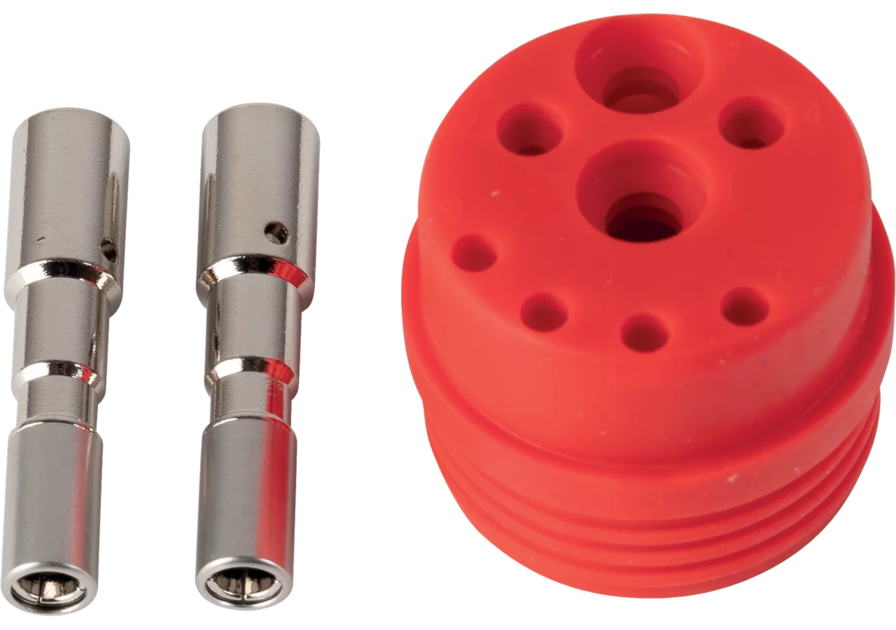 ISOBUS Kontaktdichtung Rot 16 mm², mit PWR Kontakten, 9polig, 12 V ISO 11783 - 2, IBIC Erich Jaeger