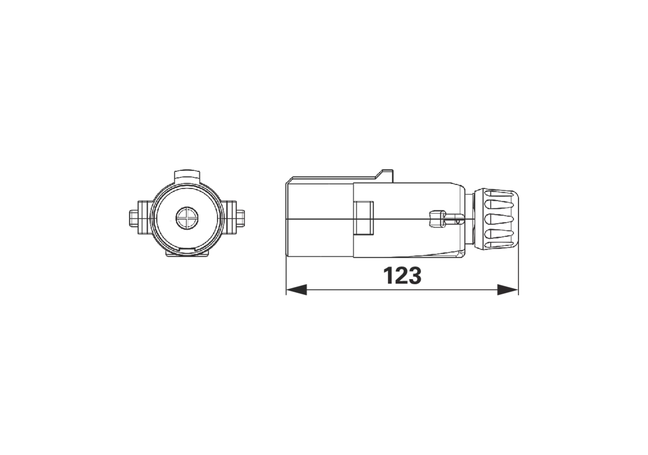Stecker Batteriemasse, Schwarz, 1 polig, 24 V, 300 A Erich Jaeger