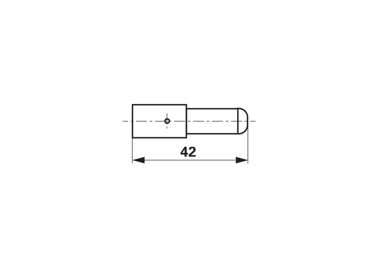 Kontaktstift für Stecker 2 polig, 24 V, 168 / 305 A VG 96917 P35 – passend für Stecker 2 polig, 24 V, 168 / 305 A VG 96917 P35 Erich Jaeger