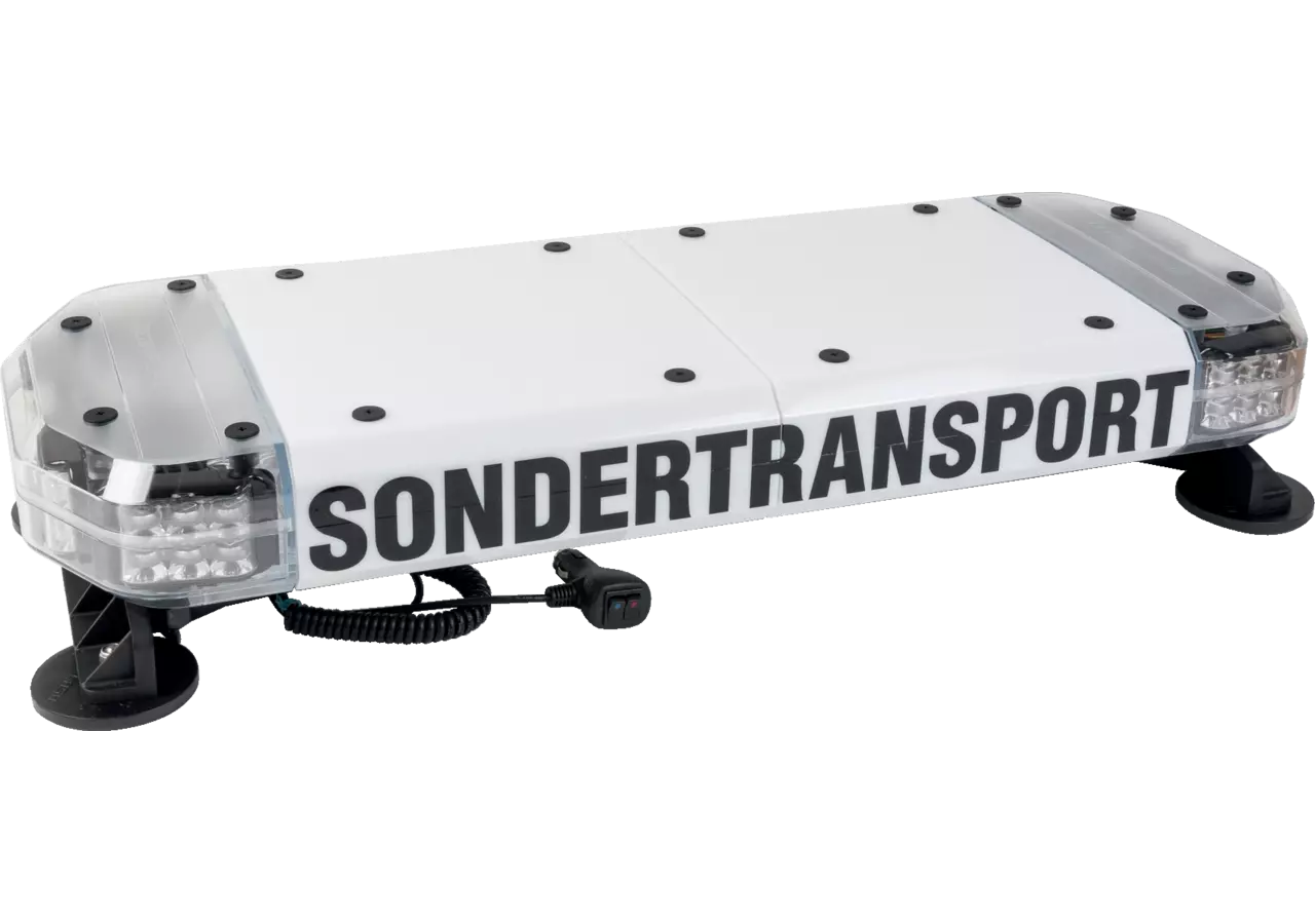 LED Leuchtbalken 12 / 24 V, 8 LED Blitzmodule, Magnethalterung, 820 mm Sondertransport Beschriftung GartenShop24 - Hochwertige Gartengeräte