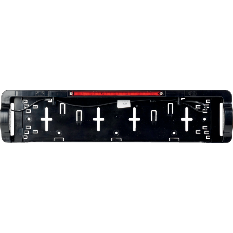 Aspöck Kennzeichenhalter mit 2 x LED Kennzeichenleuchte + 3 Bremsleuchte – DC-Flachkabel = 0