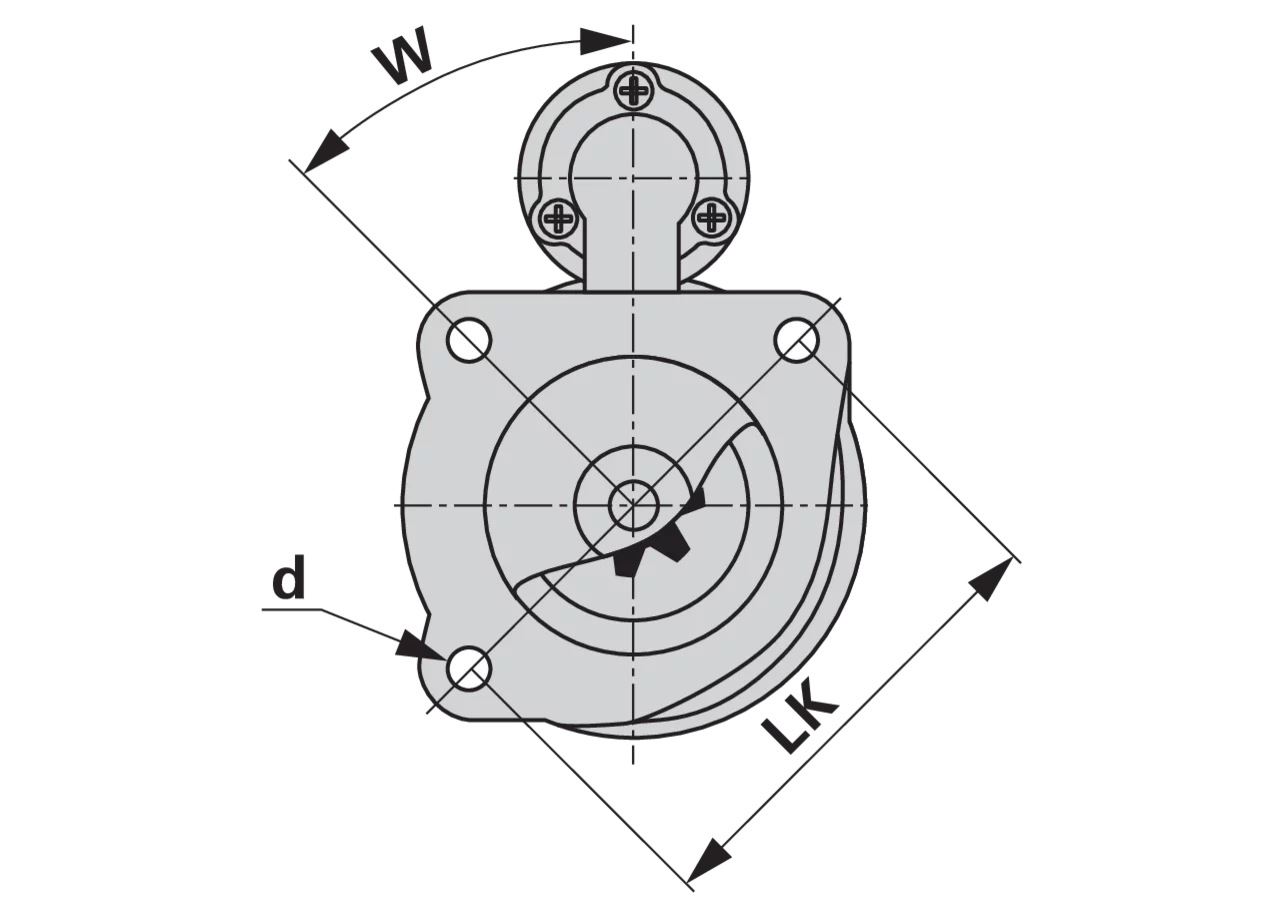Starter 12 V, 2,7 kW, IS0533 / MS334 Mahle